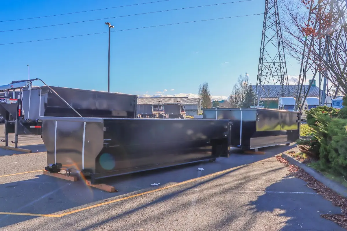 Roll-off dumpster ready for waste disposal at job site for Commercial Dumpster Rental in Avondale